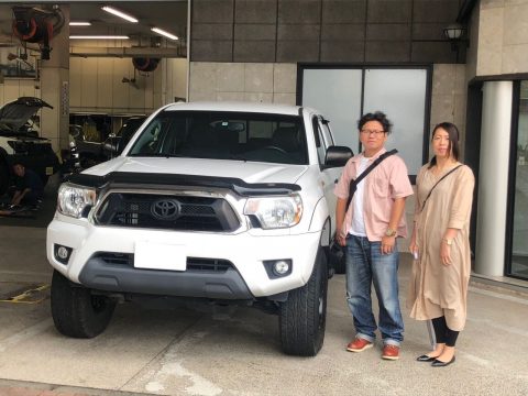 タコマ　TACOMA USトヨタ　北米トヨタ　逆輸入車　逆車　アメ車　ピックアップトラック　カスタム　フレックスドリーム　flexfdream　納車　車検　整備　カスタム